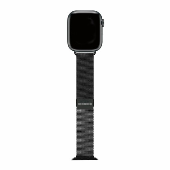 Decoded Milan Traction Apple Watch 41 / 40 mm bandje zwart