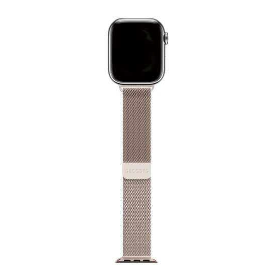 Decoded Milan Traction Apple Watch 41 / 40 mm bandje mat goud