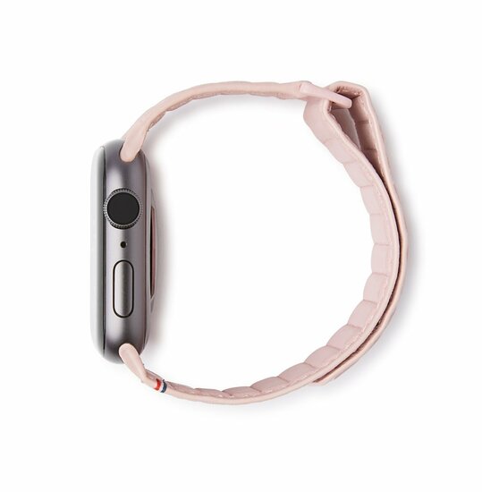 Decoded Traction Leather Apple Watch 40 mm bandje Roze