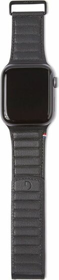 Decoded Traction Leather Apple Watch 49 / 46 / 45 / 44&nbsp; mm bandje zwart
