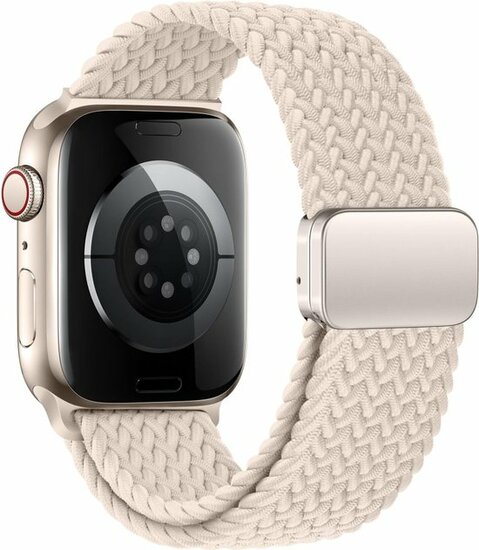 TechProtection Nylon Plus Apple Watch 42 / 41 / 40 mm bandje beige
