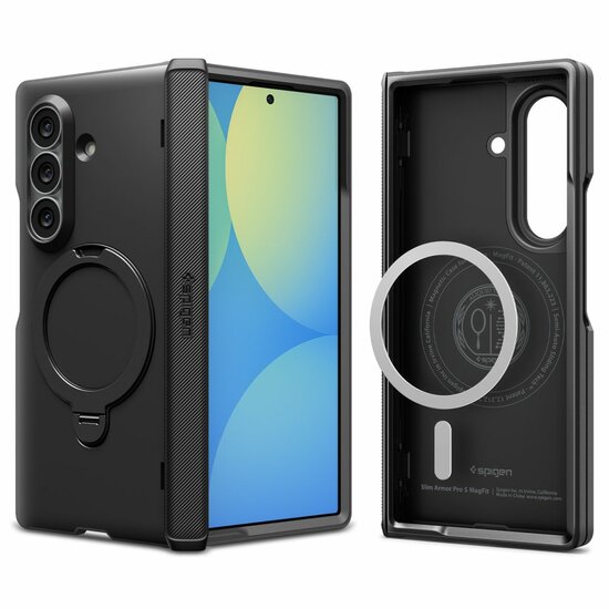 Spigen Slim Armor Pro S Galaxy Z Fold 8 Ultra hoesje zwart