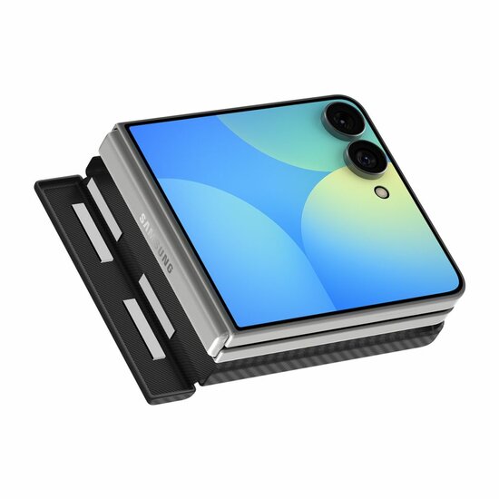 Spigen AirSkin Aramid MagSafe Galaxy Z Flip 8 hoesje zwart
