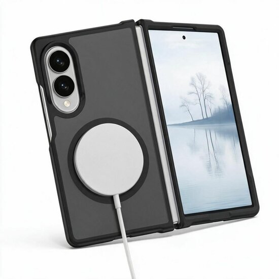 TechProtection Hybrid MagSafe Galaxy Z Fold 8 hoesje zwart
