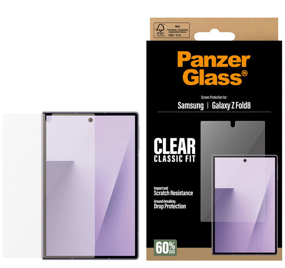 PanzerGlass Sub Classic Fit Galaxy Z Fold 8 screenprotector