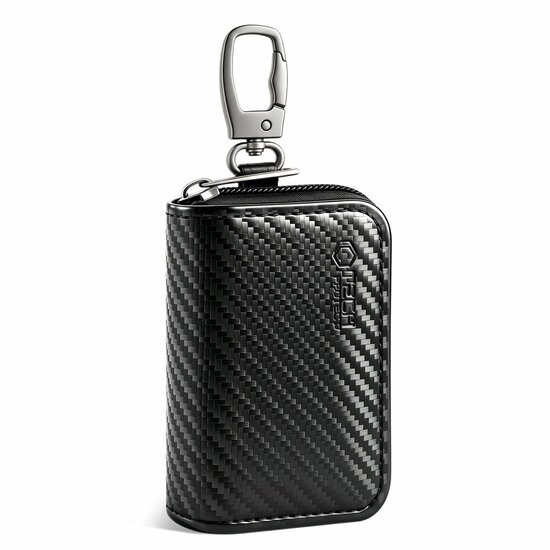 TechProtection autosleutel keyless RFID signal blocker met clip carbon