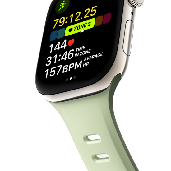 Nomad Tempo FKM Apple Watch 46 /&nbsp;45 mm bandje seagrass