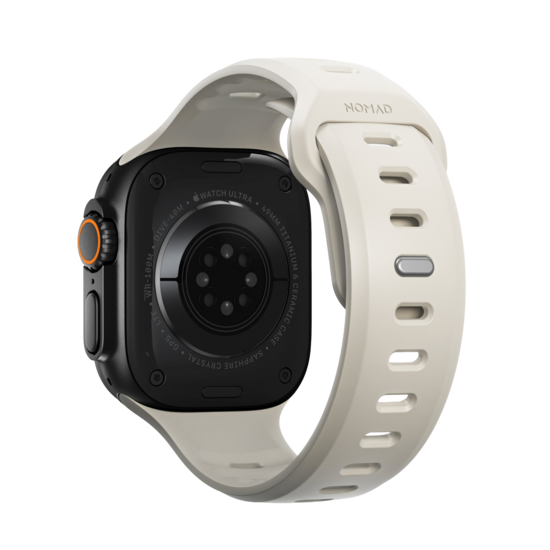 Nomad Tempo FKM Apple Watch Ultra 49 mm bandje driftwood