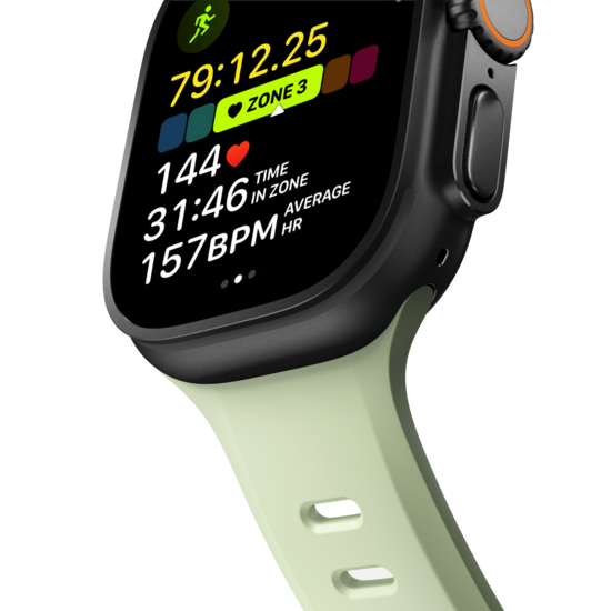 Nomad Tempo FKM Apple Watch Ultra 49 mm bandje seagrass