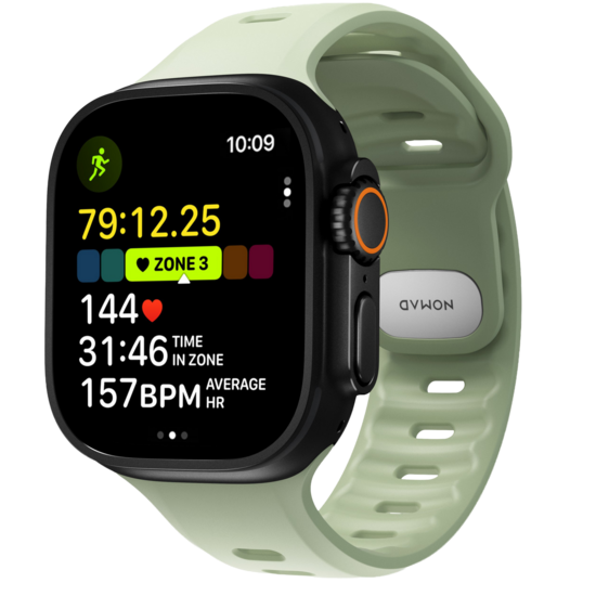 Nomad Tempo FKM Apple Watch Ultra 49 mm bandje seagrass