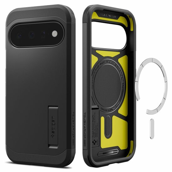 Spigen Tough Armor MagSafe Google Pixel 11 hoesje zwart