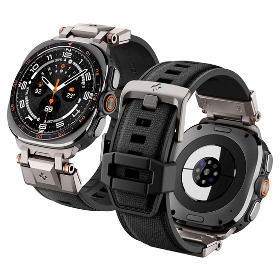 Spigen DuraPro Armor Galaxy Watch Ultra 47 mm bandje zwart 