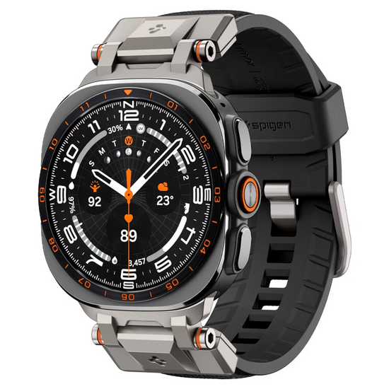 Spigen DuraPro Armor Galaxy Watch Ultra 47 mm bandje zwart 