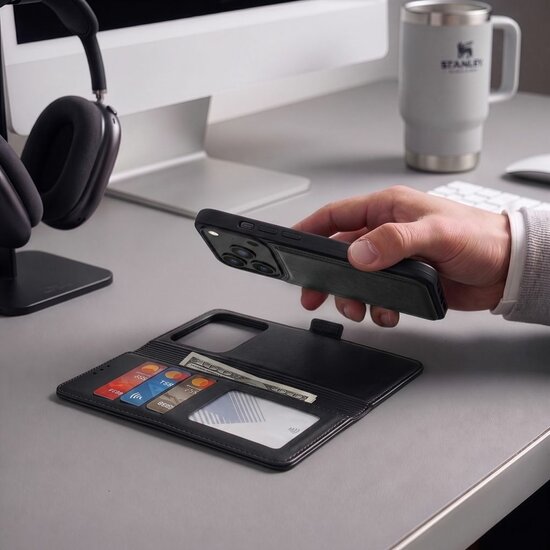 TechProtection MagSafe Wallet iPhone 18 Pro hoesje zwart