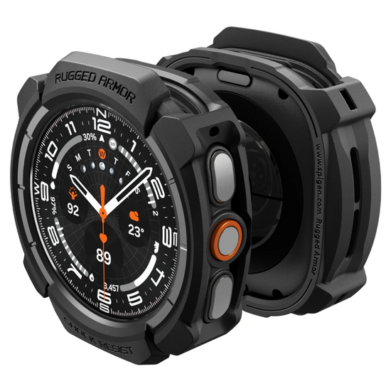 Spigen Rugged Armor Galaxy Watch Ultra 2 47 mm hoesje zwart