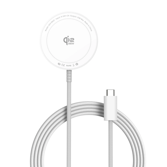 TechProtection A54 Qi2.2 MagSafe 25 watt Ladeger&auml;t wei&szlig;