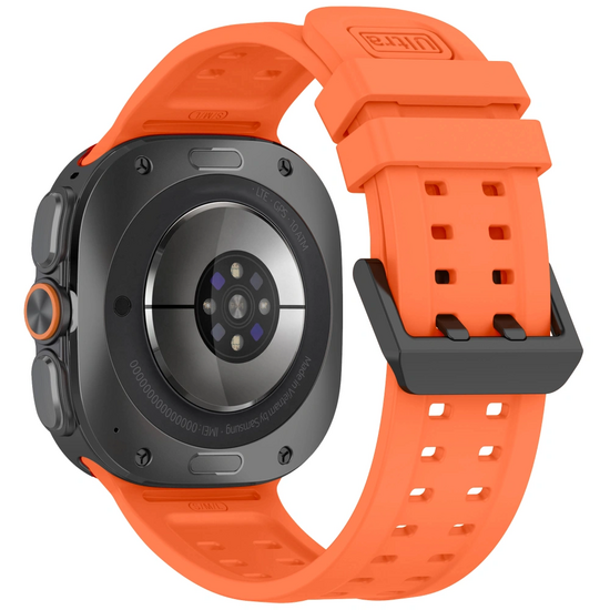 TechProtection Silicone Air Galaxy Watch Ultra 47 mm bandje oranje