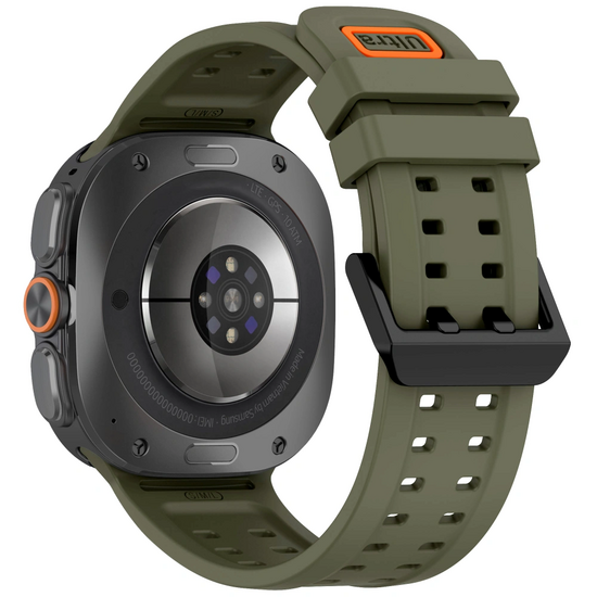 TechProtection Silicone Air Galaxy Watch Ultra 47 mm bandje groen