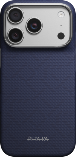 PITAKA Edge iPhone 18 Pro Max hoesje Argyle donkerblauw