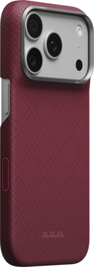 PITAKA Edge iPhone 18 Pro Max hoesje Argyle burgundy