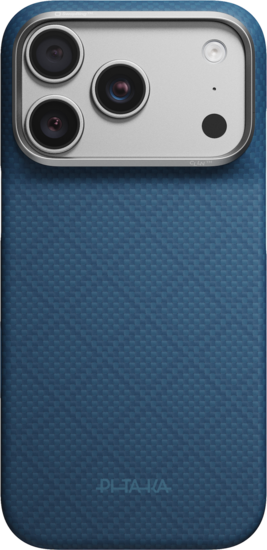 PITAKA Edge iPhone 18 Pro Max hoesje Argyle blauw
