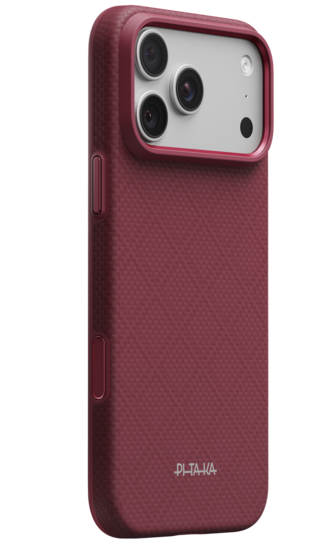 PITAKA Summa iPhone 18 Pro hoesje burgundy