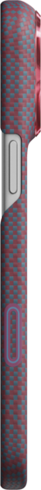 PITAKA Edge iPhone 18 Pro hoesje Argyle blauw / rood 