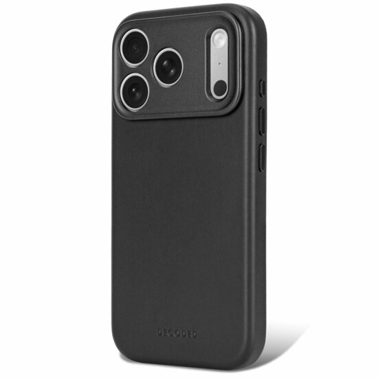DECODED Leather Case iPhone 18 Pro hoesje zwart
