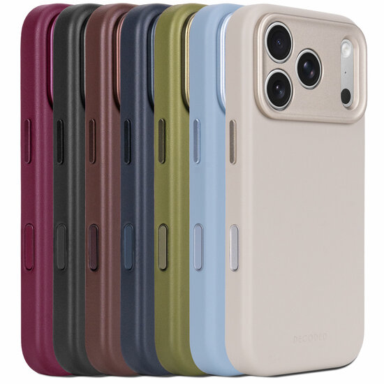 DECODED Leather Case iPhone 18 Pro hoesje zwart