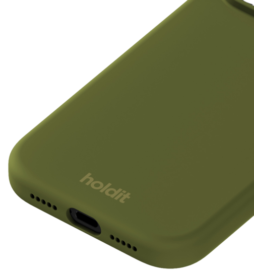 Holdit Silicone iPhone 18 Pro Max hoesje pickled groen
