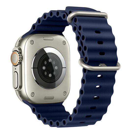 TechProtection Oceaan Apple Watch Ultra 49 / 46 / 45 / 44 mm bandje donkerblauw