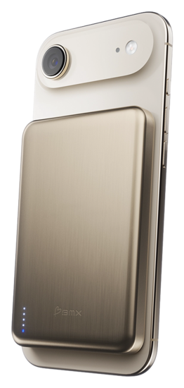 BMX SolidSafe Air MagSafe Qi2.2 Powerbank 10000 mAh 25 watt goud