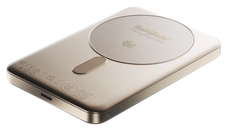 BMX SolidSafe Air MagSafe Qi2.2 Powerbank 10000 mAh 25 watt goud