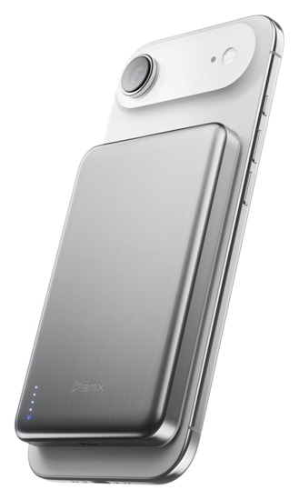 BMX SolidSafe Air MagSafe Qi2.2 Powerbank 10000 mAh 25 watt zilver