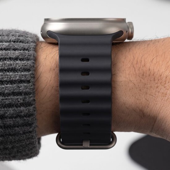 TechProtection Oceaan Apple Watch Ultra 49 / 46 / 45 / 44 mm bandje grijs