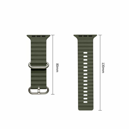 TechProtection Oceaan Apple Watch Ultra 49 / 46 / 45 / 44 mm bandje groen