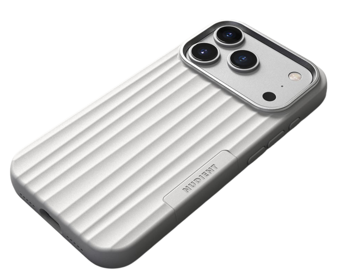 NUDIENT Bold MagSafe iPhone 18 Pro hoesje wit