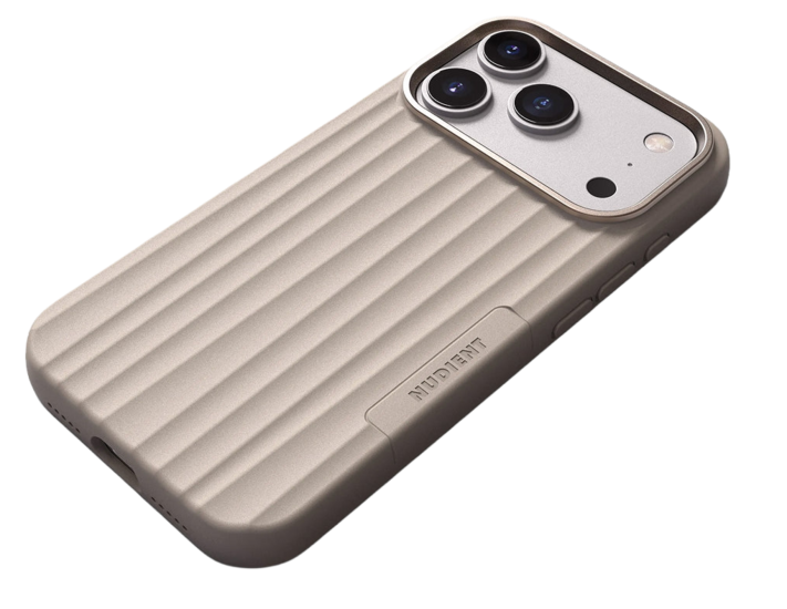 NUDIENT Bold MagSafe iPhone 18 Pro hoesje beige