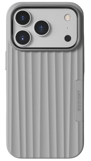 NUDIENT Bold MagSafe iPhone 18 Pro hoesje grijs