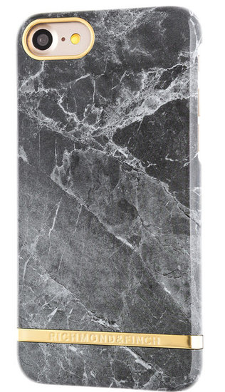 Richmond Finch Marble Glossy iPhone 7 Plus hoesje Grey