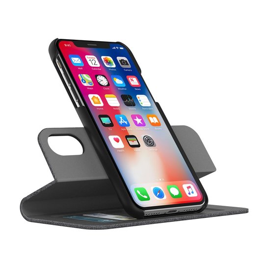 Incipio Esquire Folio iPhone X hoesje Grijs
