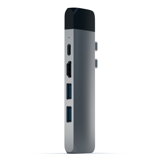 Satechi Pro USB-C Thunderbolt Ethernet hub Space Grijs