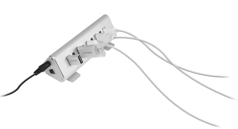 MacAlly TriHub 9 poort USB hub Aluminium