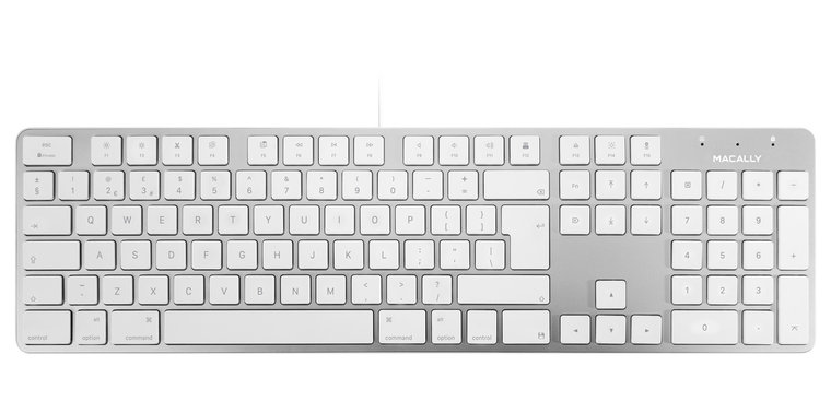 MacAlly SLIMKEY Wired aluminium toetsenbord Qwerty