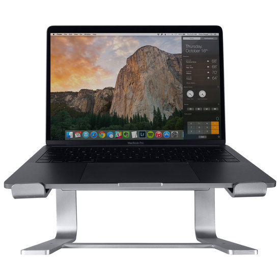 MacAlly Aluminium laptop stand Space Grijs