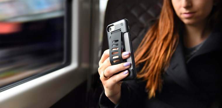 Grip2U Boost iPhone X hoesje Zwart