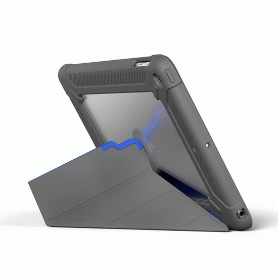 Pipetto Rugged Origami iPad 2018 / 2017 hoesje Blauw