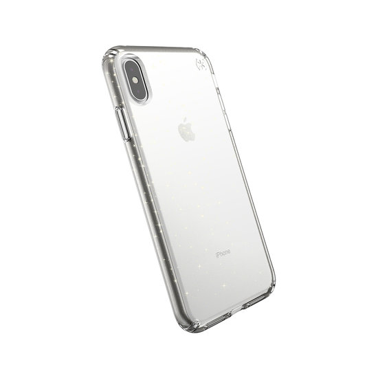 Speck Presidio Glitter iPhone Xs Max hoesje Clear