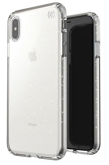 Speck Presidio Glitter iPhone Xs Max hoesje Clear