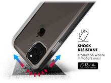 LAUT Fluro Crystal iPhone 11 Pro Max hoes Zwart